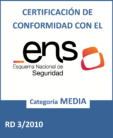 Distintivo ENS certificacion MEDIA